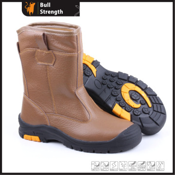 PU/Rubber Mixture Outsole Safety Boot with Genuine Leather (SN5199)